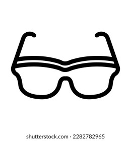 Glasses Vector Line Icon Design