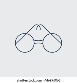 Glasses Vector Line Icon. Eps.-10.