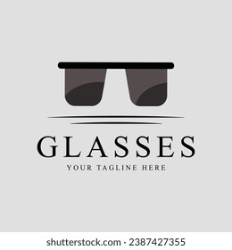 glasses vector logo illustration graphic design icon template