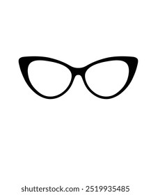 Brille. Vektorbrillen-Modellsymbol. Sonnenbrille, Brille, Silhouette. Stilvolle männliche und weibliche optische Zubehör Stock Vektor. Stockgrafik