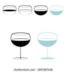 Vector de lentes sobre fondo blanco