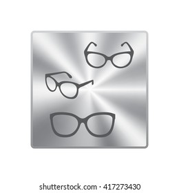 glasses vector set. Retro, aviator frames