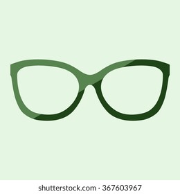 glasses vector set. Retro, wayfarer, aviator frames