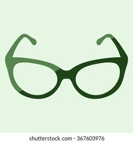 glasses vector set. Retro, wayfarer, aviator frames