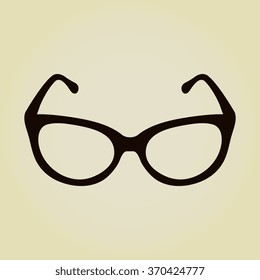 glasses vector set. Retro, wayfarer, aviator frames