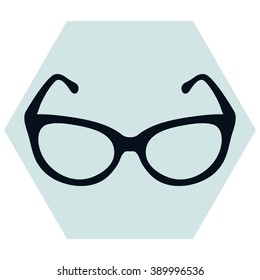 glasses vector set. Retro, wayfarer, aviator frames