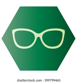 glasses vector set. Retro, wayfarer, aviator frames