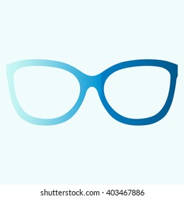 glasses vector set. Retro, wayfarer, aviator frames