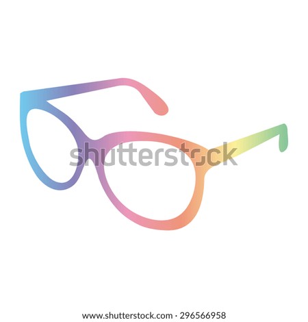 glasses vector set. Retro, wayfarer, aviator frames