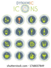 glasses vector simply symbol on white background with dynamic lines for animation for web icons and user interface