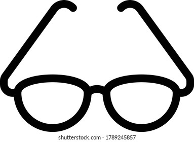 glasses vector thin line icon 