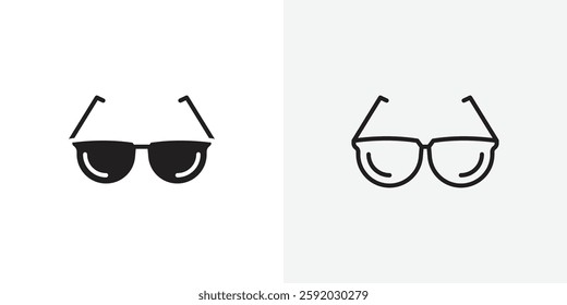 Glasses vectors icons pack for apps and Ui Ux desigs