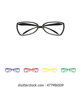 glasses vektor icon