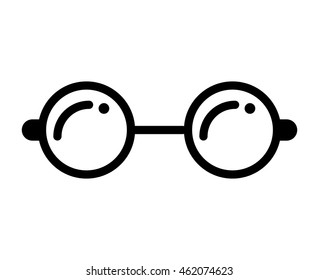 glasses view wear icon vector illustration design