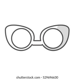 glasses vintage frameicon image vector illustration design 