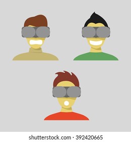 Glasses virtual reality and emotions
