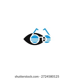 Brille für Vision Logo Design.
