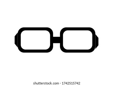 Glasses for vision vector image with place for text. Poster. Optics store advertising. Selling glasses for low vision. Advertising on the account. Template for text. Medic optometrist.