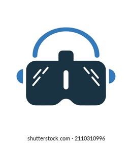 Glasses, vr, virtual icon. Simple editable vector design isolated on a white background.