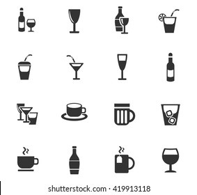 glasses web icons for user interface design