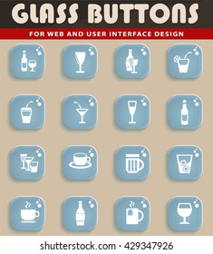 glasses web icons for user interface design