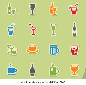 glasses web icons for user interface design