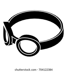 Glasses welding mask icon. Simple illustration of glasses welding mask vector icon for web
