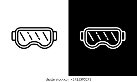 Conjunto de iconos de gafas blanco Vector