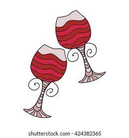Glasses of wine