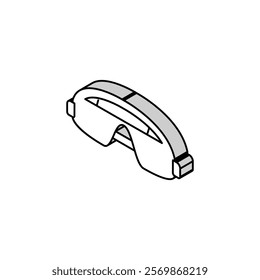 glasses wingsuit tool isometric icon vector. glasses wingsuit tool sign. isolated symbol illustration