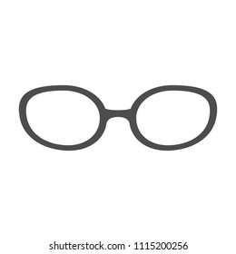 Glasses without temples. Vector illustration.