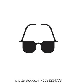 Glassess icon Flat line illustration