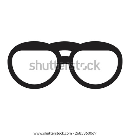 Glassess icon Outline vector logo for web ui