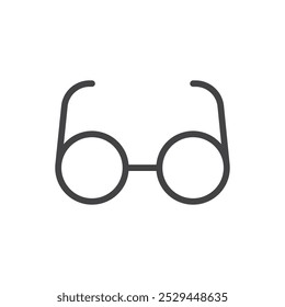 Glassess icon Thin outline art symbol