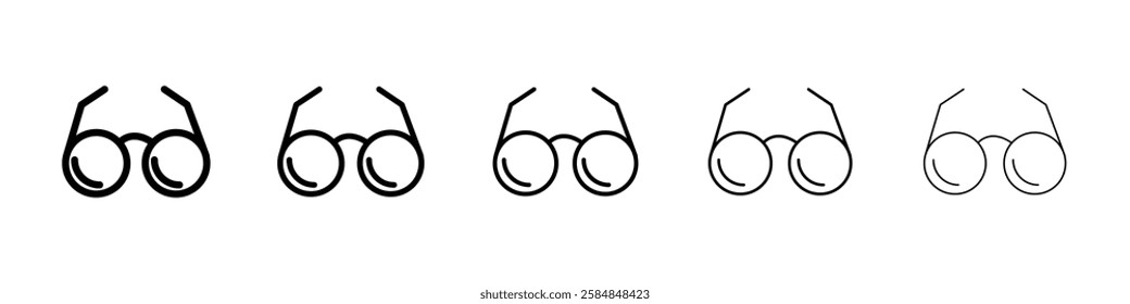 Glassess icon Vector logo sign