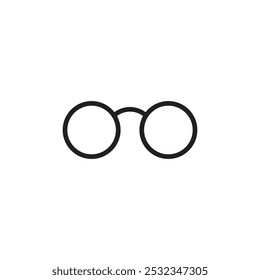 Glassess icon Vector set outline