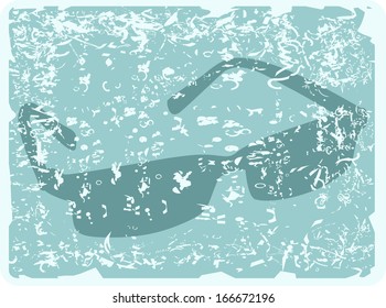Glasses-vintage background