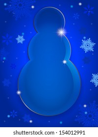 Glass-made snowman