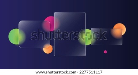 Glassmorph transparent blank Login and Sign in Form concept vector illustration 