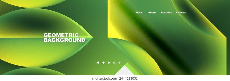 Glassmorphism geometric abstract background. Vector Illustration For Wallpaper, Banner, Background, Card, Book Illustration, landing page