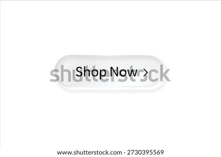 Glassmorphism UI Shop Now Icon For Modern Mobile and Web App Interface