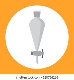 Glassware for contain laboratory solution, liquid, water, use to separate or research pharmaceutical ingredient or substance.