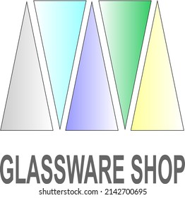 Glassware shop logo, just made from Corel x7 and Adobe CS3