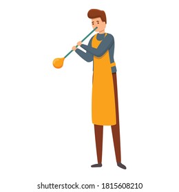 Brillenwerk-Symbol. Cartoon von Glasarbeit, Vektorsymbol für Webdesign einzeln auf weißem Hintergrund