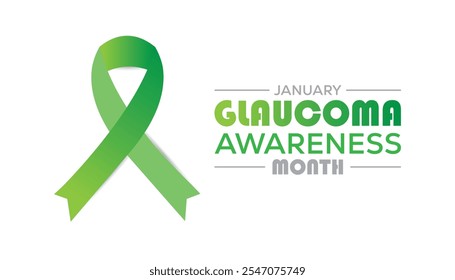 Der Monat des Glaukoms, der jedes Jahr im Januar beobachtet wird. Gesundheitswesen Medical Awareness Konzept. Vektorvorlage für Banner, Grußkarte, Poster mit Hintergrund.