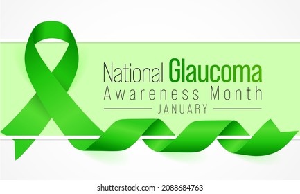 Glaucoma awareness month is observed every year in January, is a group of eye conditions that damage the optic nerve, the health of which is vital for good vision. Vector illustration
