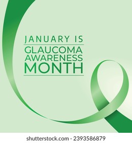 Glaucoma Awareness Month: Vector Design Template for Vision Health. Shed light on eye health with this informative and impactful illustration.