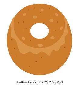 Glazed Donut food Vector Illustration