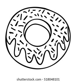 glazed donut icon image 