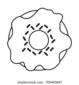 glazed donut icon image 